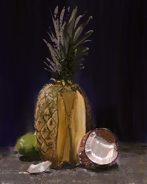 Owoce 'foodpaintingchallenge' (digital w Infinite Painter)