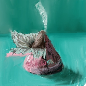 Chocolate kiss, foodpaintchallenge (digital, Infinite painter)