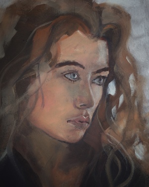 Portrait nr3 (oil on paper)