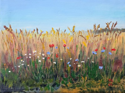 lipiec (olej na płótnie, 30x40cm)